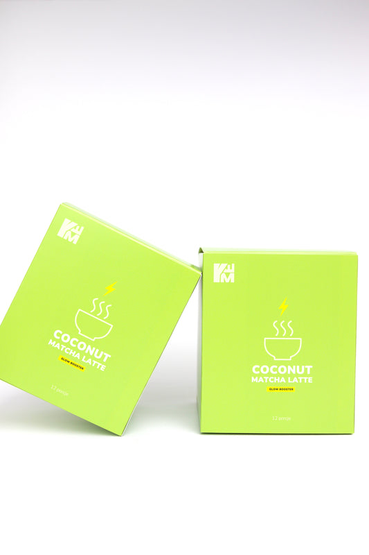 Coconut matcha latte zestaw 2 duże opakowania 456g