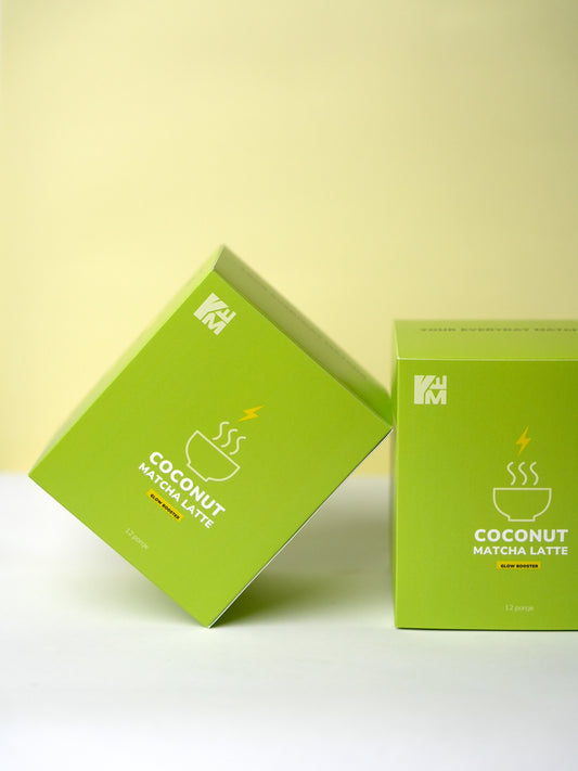 Coconut matcha latte zestaw 2 duże opakowania 456g