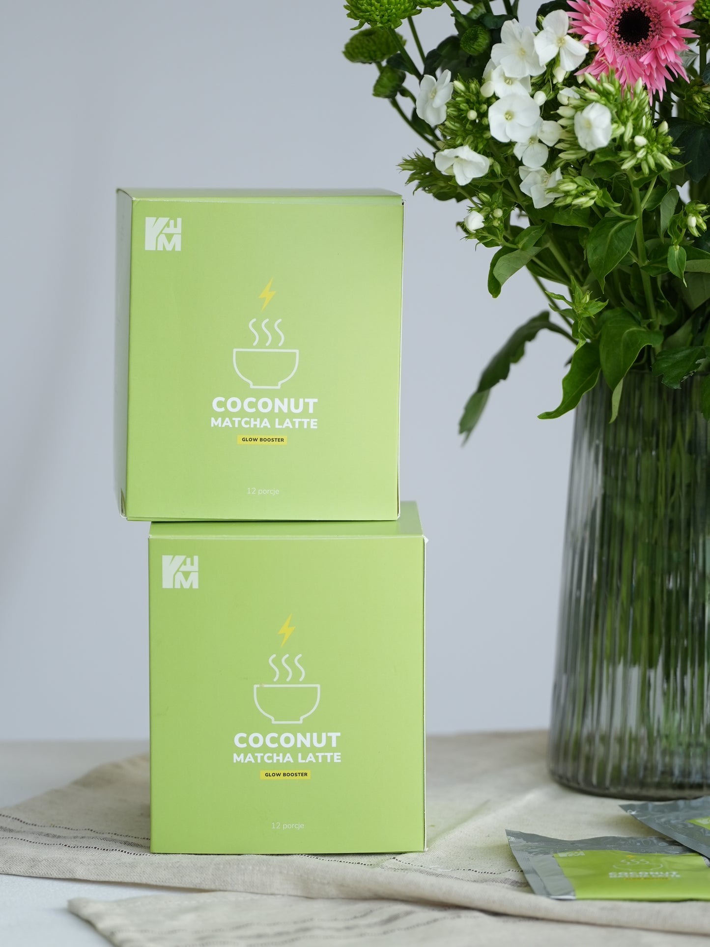 Zestaw coconut matcha latte 2 duże opakowania 456g