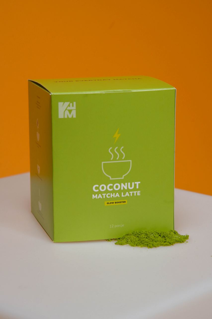 Zestaw coconut matcha latte małe i duże opakowanie 304g